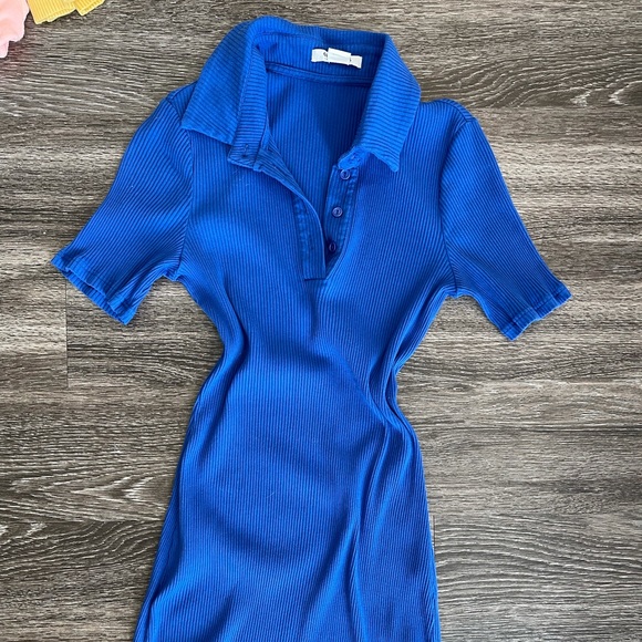 Glamorous Ribbed Collared Mini Dress - Picture 4 of 5